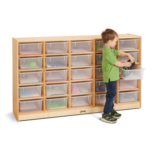 Jonti-Craft 25 Tub Mobile Storage, with Clear Tubs 40260JC - main